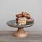 Hello Honey® 11.75" Red-Capped Mushrooms Enameled Mango Wood Pedestal